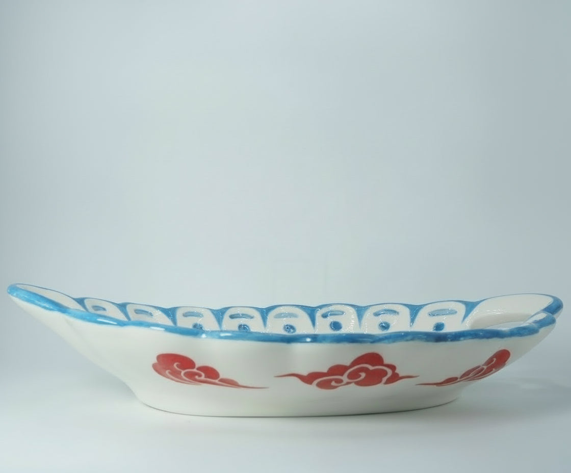 Bandeja Koi Japonesa — Cerámica pintada a mano