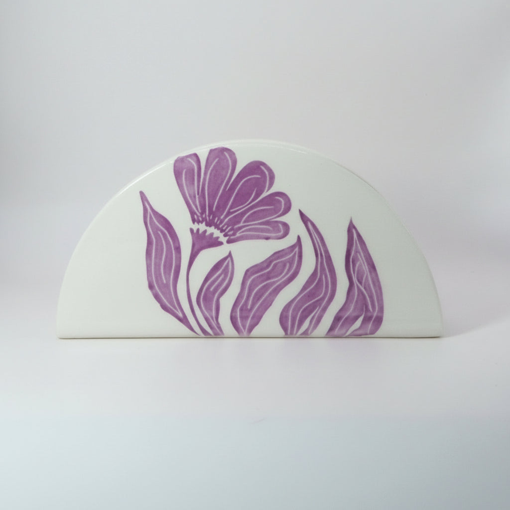 Servilletero Stay True | Cerámica esgrafiada y pintada a mano