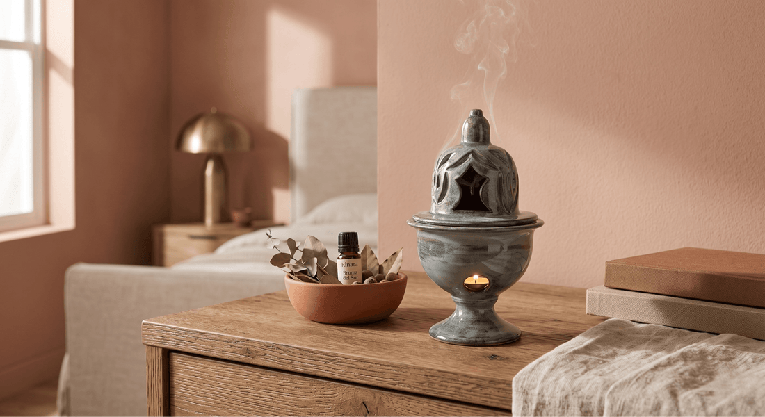 Decoración sensorial: El quemador de cerámica artesanal como centro de calma