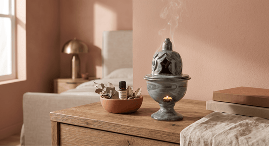 Decoración sensorial: El quemador de cerámica artesanal como centro de calma