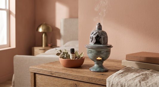 Decoración sensorial: El quemador de cerámica artesanal como centro de calma