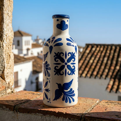 Aceitera Raíces | Cerámica pintada a mano