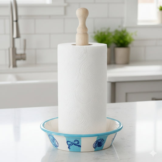 Portarrollos La Dolce Vita — Cerámica pintada a mano