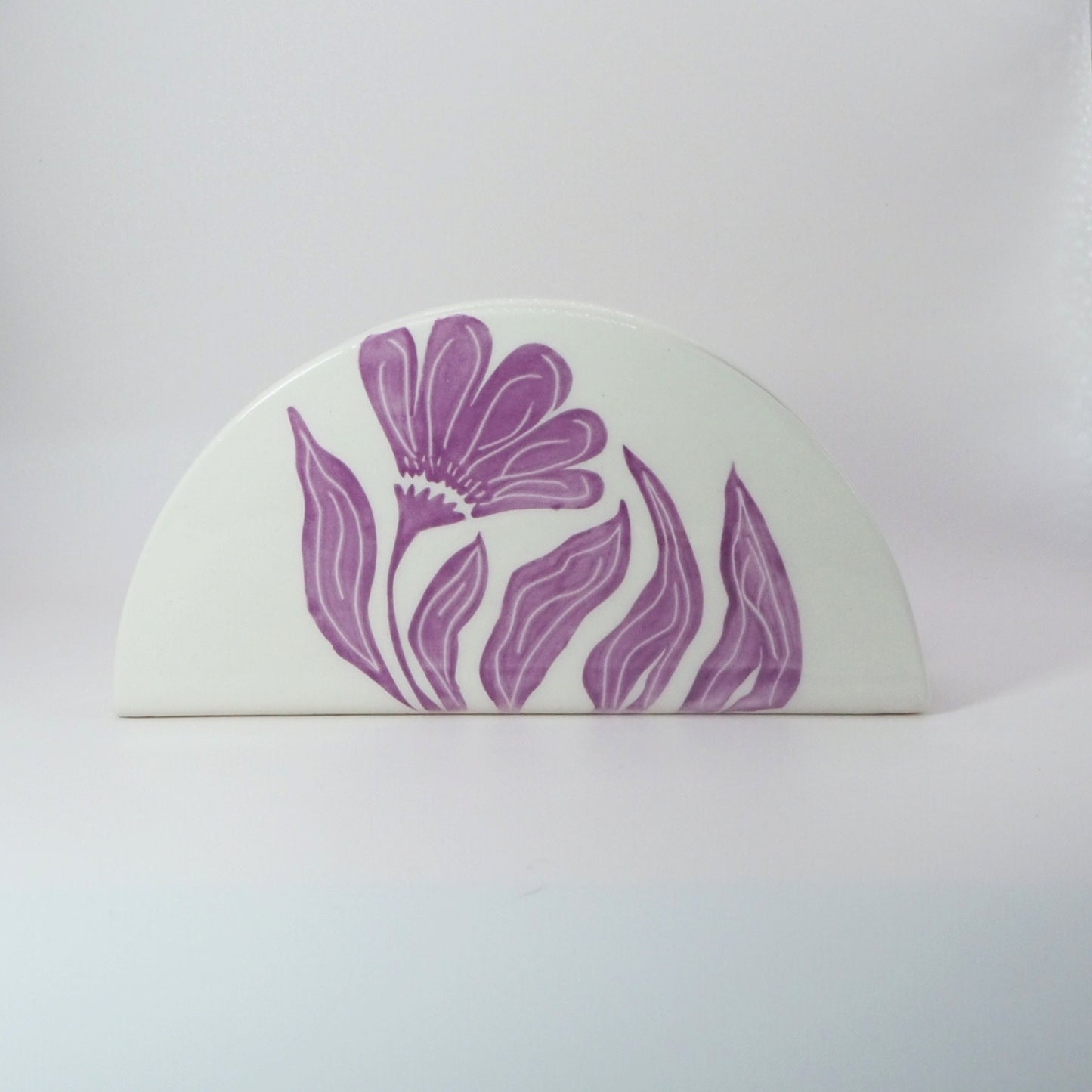 Servilletero Stay True | Cerámica esgrafiada y pintada a mano