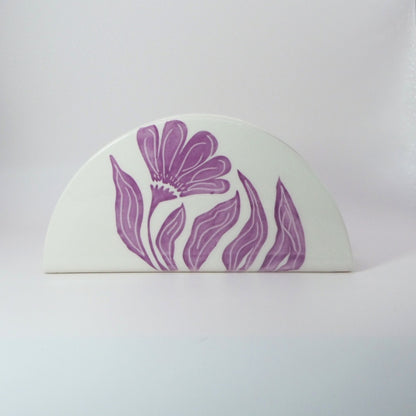 Servilletero Stay True | Cerámica esgrafiada y pintada a mano