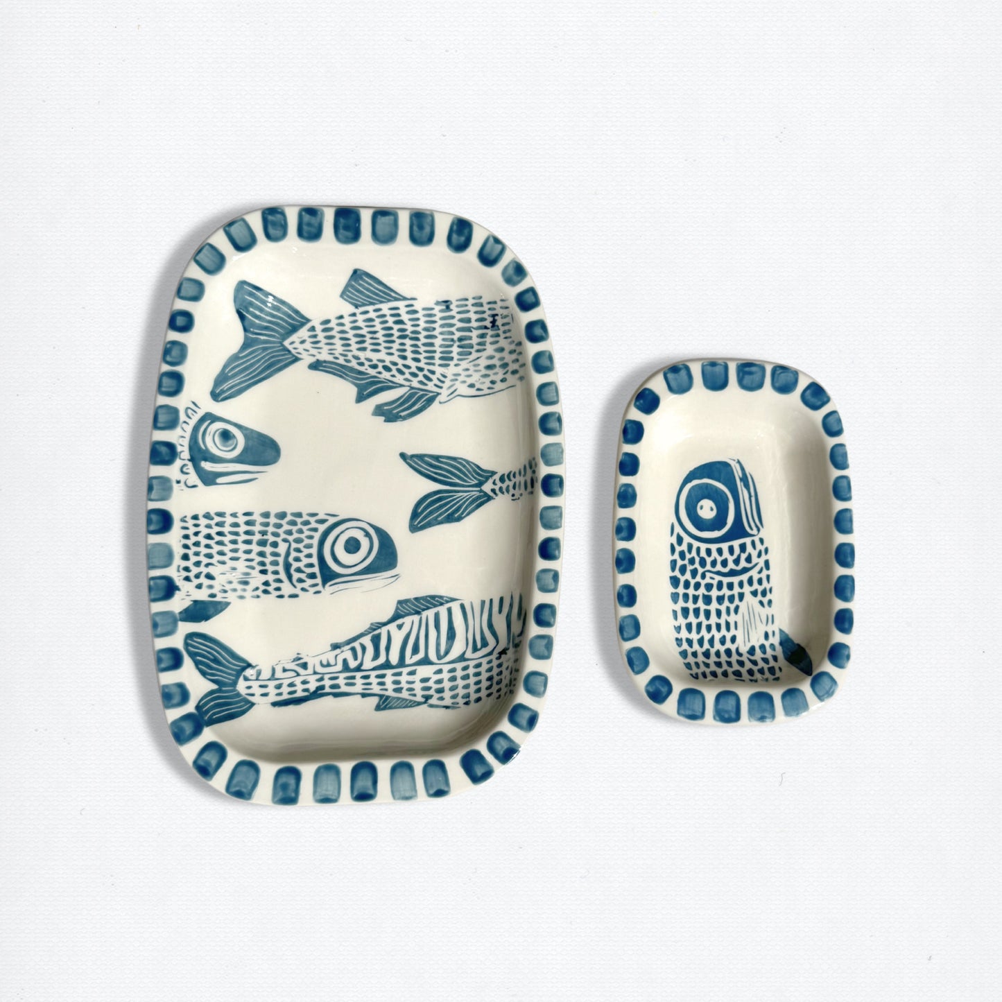 Set "La Caleta" | Cerámica Pintada a Mano